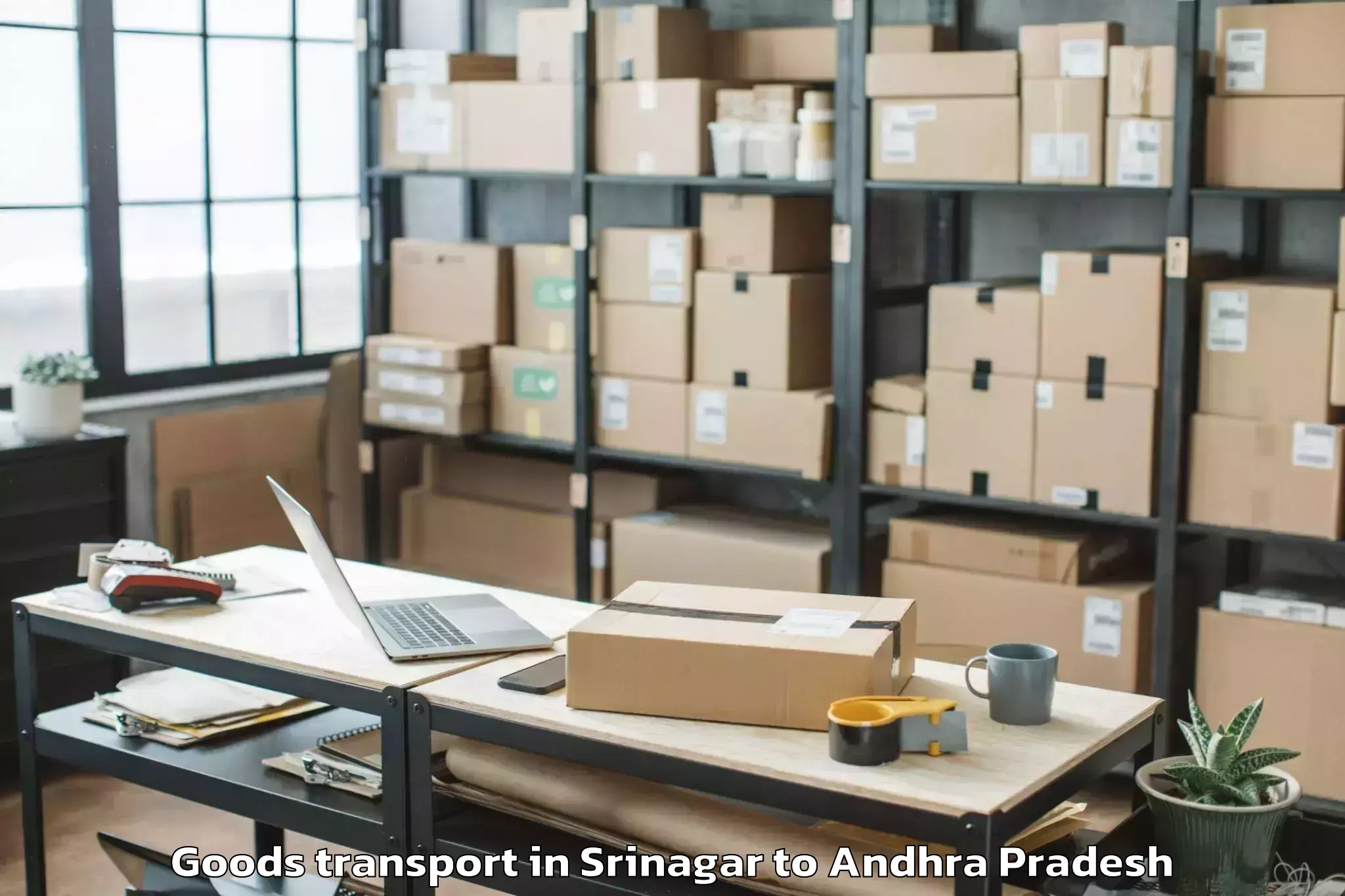 Efficient Srinagar to Kondapuram Goods Transport